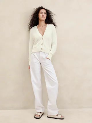 Demi Cotton-Silk CardiganProduct Selections CA$150.00BlackOatmeal & Black StripeLight Heather Gra... | Banana Republic (CA)