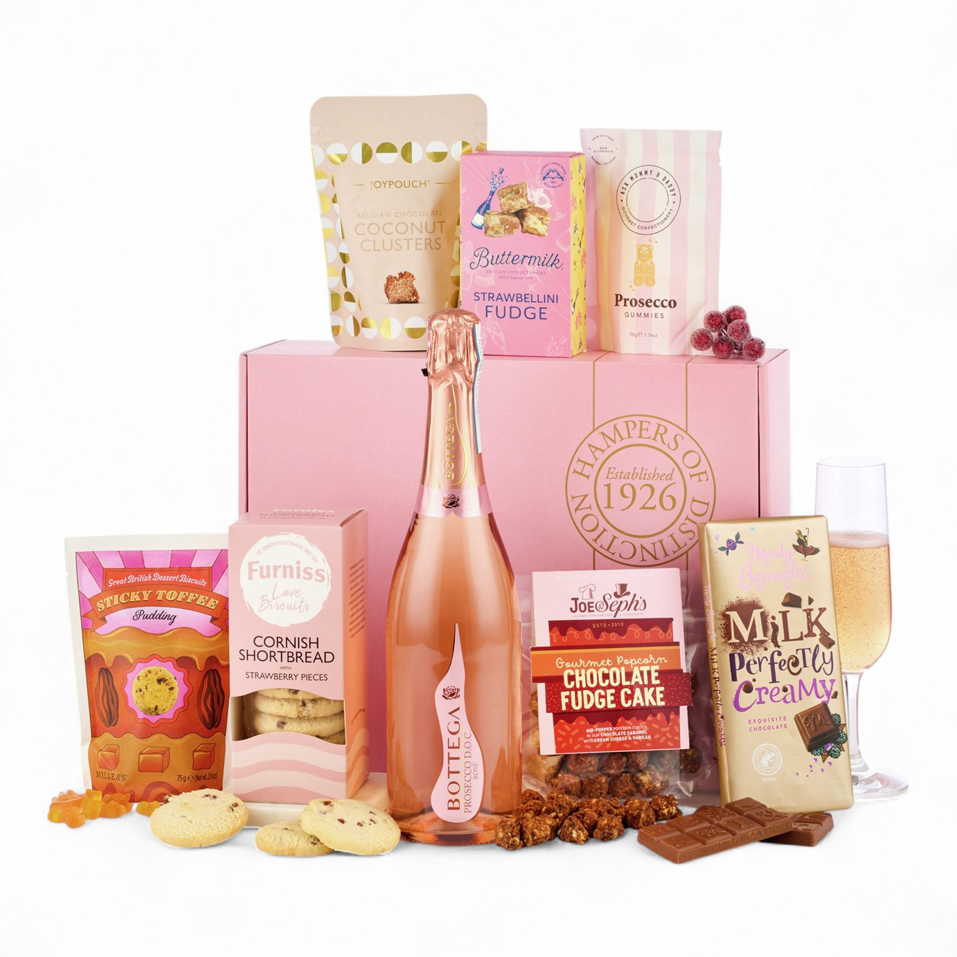 Spicers Of Hythe Luxury Rose Prosecco Gift Box | argos.co.uk