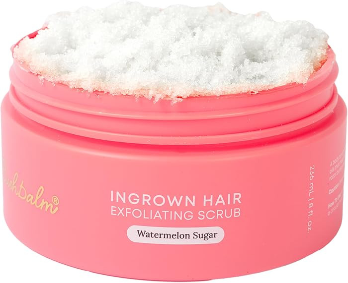 Bushbalm Ingrown Hair Exfoliating Body Scrub - Watermelon Sugar, 236ml | Amazon (US)