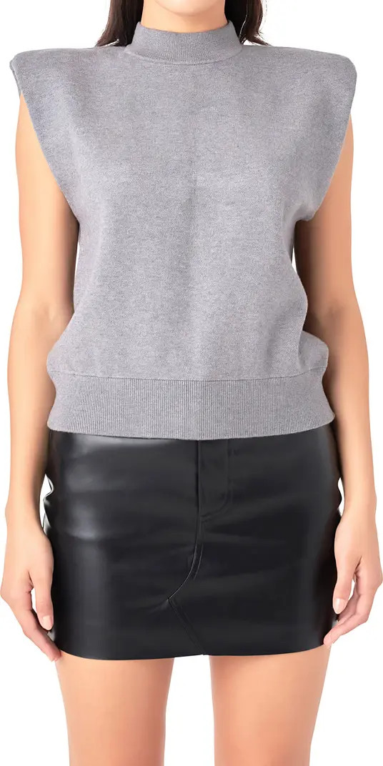Mock Neck Sleeveless Knit Top | Nordstrom
