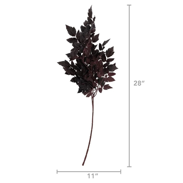 My Texas House Faux Leaves Stem, Plum, 30" | Walmart (US)