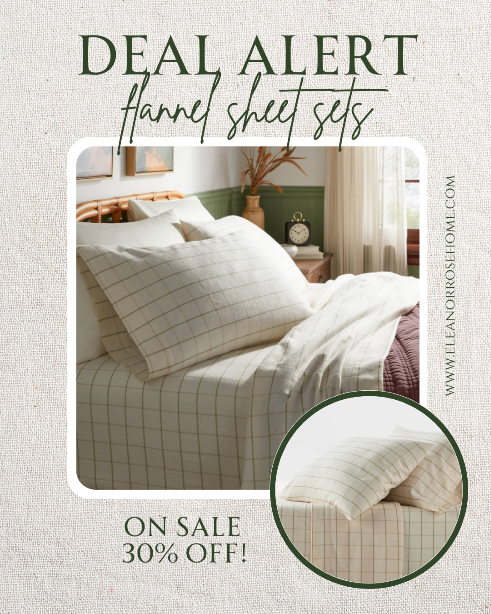 Flannel sheet sets 30% off at Target…today only!

#LTKhome #LTKsalealert #LTKSeasonal