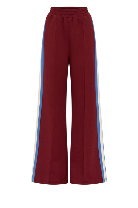 Track Pant in Burgundy | Bohemian Traders
