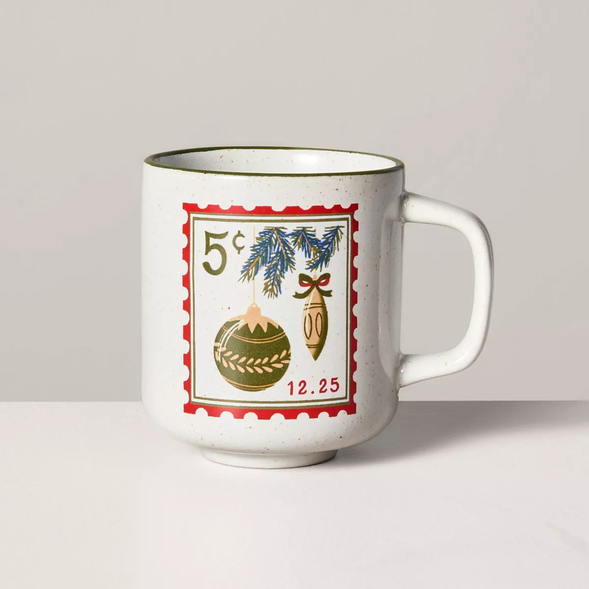 13oz Stoneware Christmas Stamp Mug - Hearth & Hand™ with Magnolia | Target