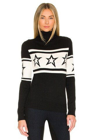 Perfect Moment Chopper Sweater in Black from Revolve.com | Revolve Clothing (Global)