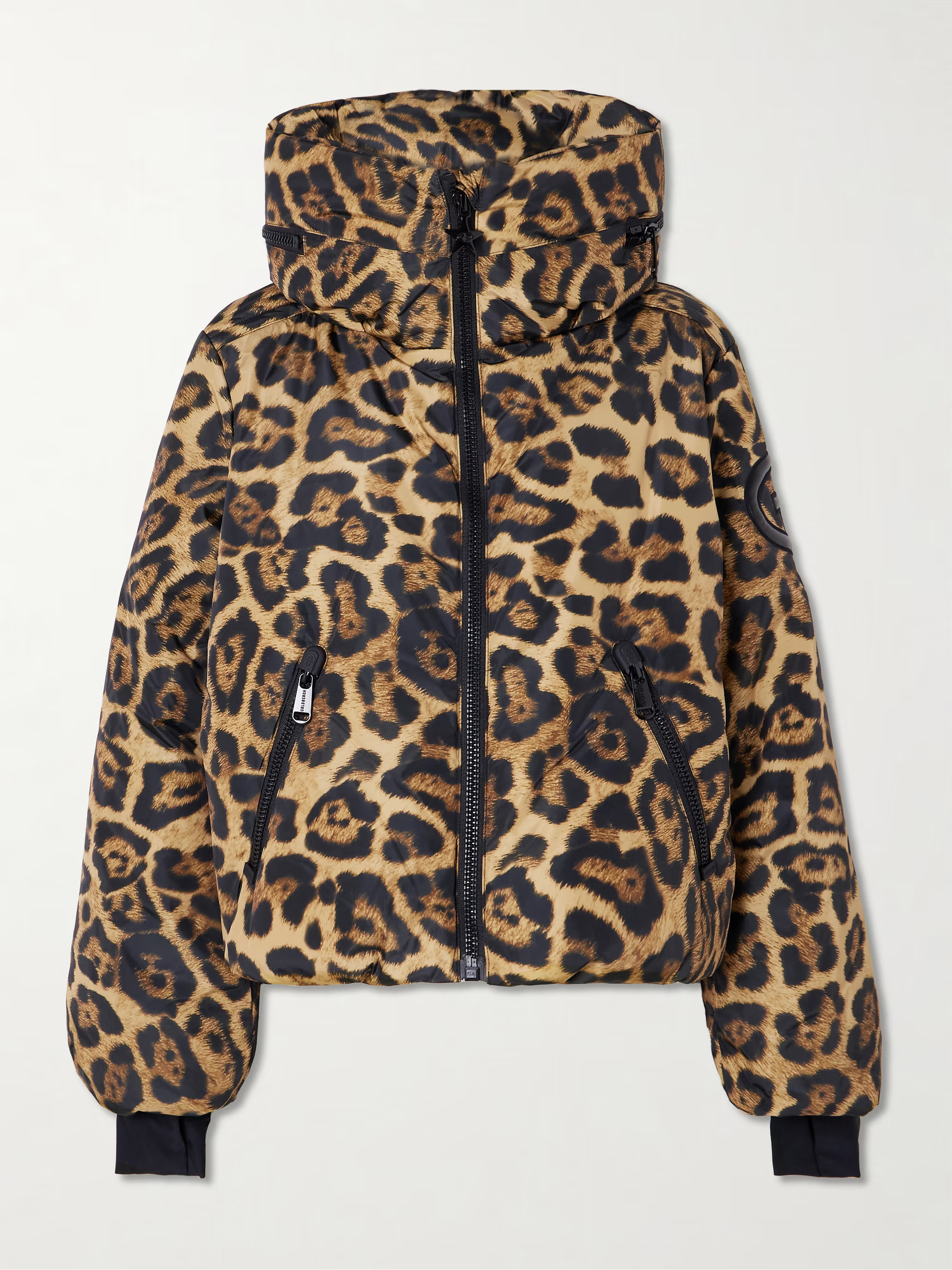 Pantera leopard-print hooded padded recycled down ski jacket | NET-A-PORTER (UK & EU)