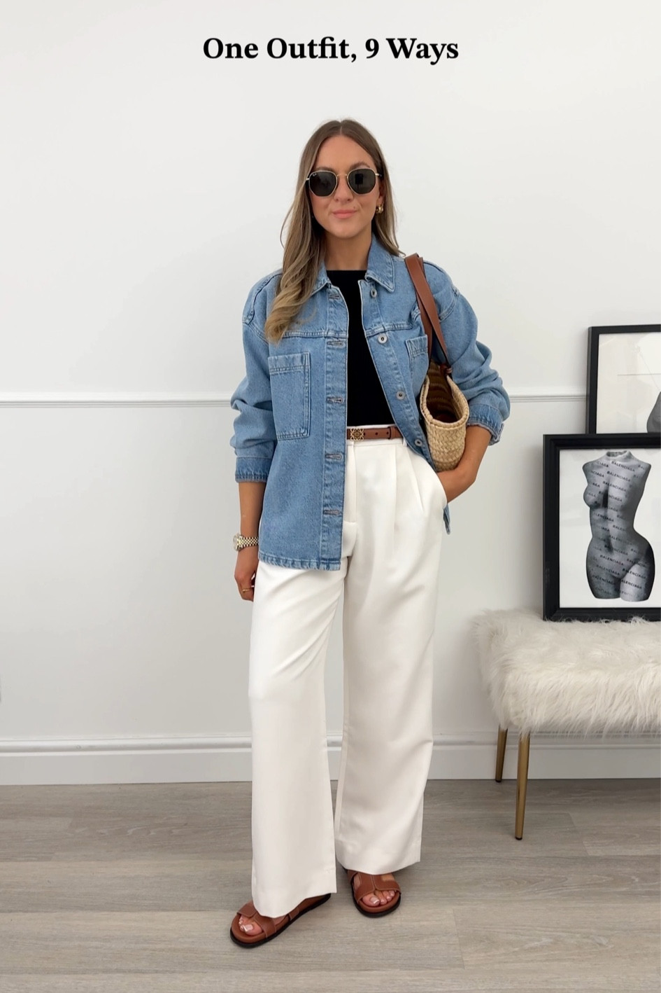 A casual denim shacket outfit

Size details 👇🏼
Shacket: small 
Top: xs
Trousers: 26 short 

#LTKSeasonal #LTKfindsunder100 #LTKstyletip