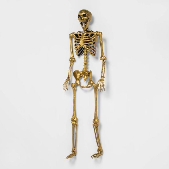 Posable Lifesize Skeleton Gold XL Halloween Decorative Mannequin - Hyde &#38; EEK! Boutique&#8482... | Target