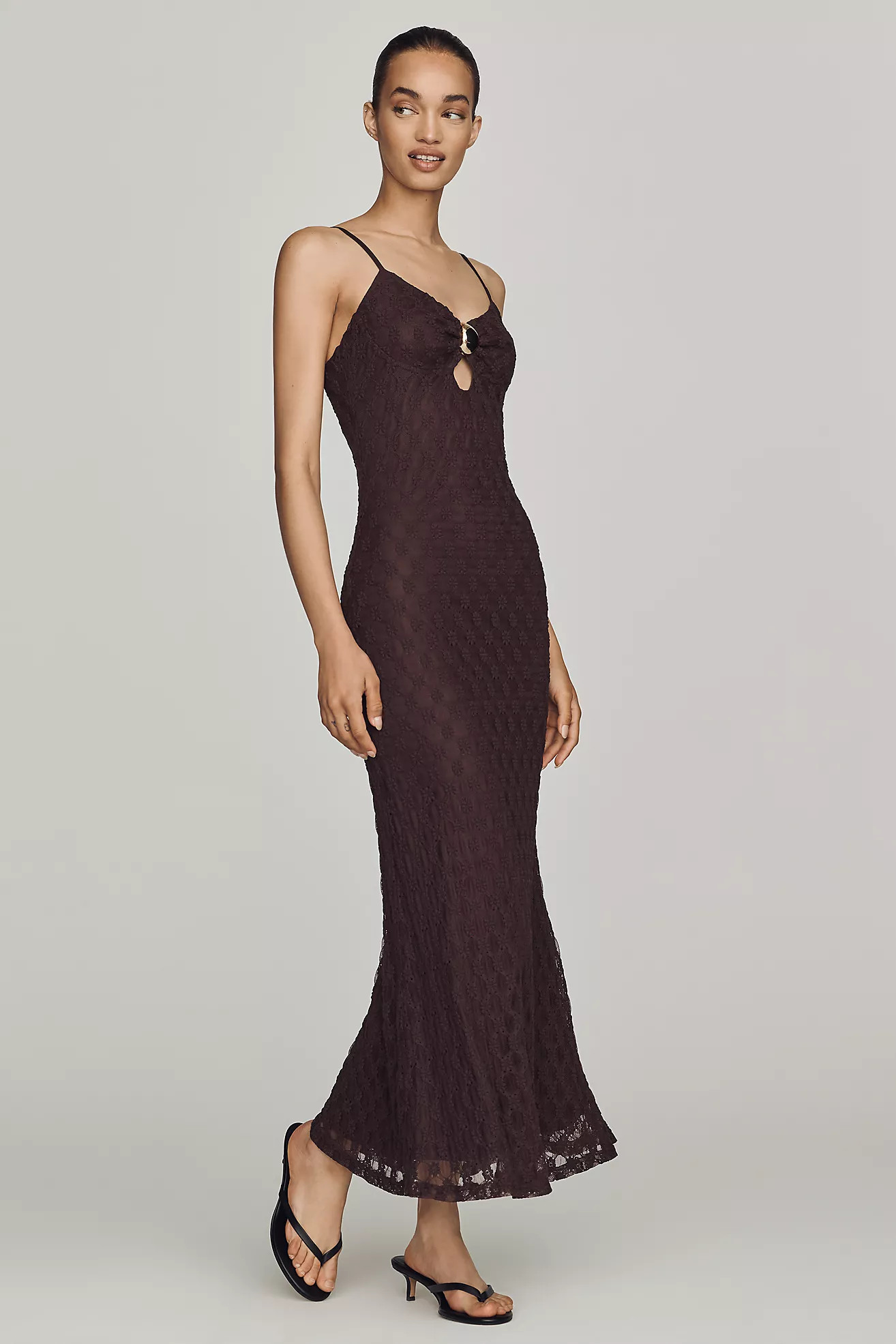 Bardot Karla Mesh Midi Dress | Anthropologie (US)