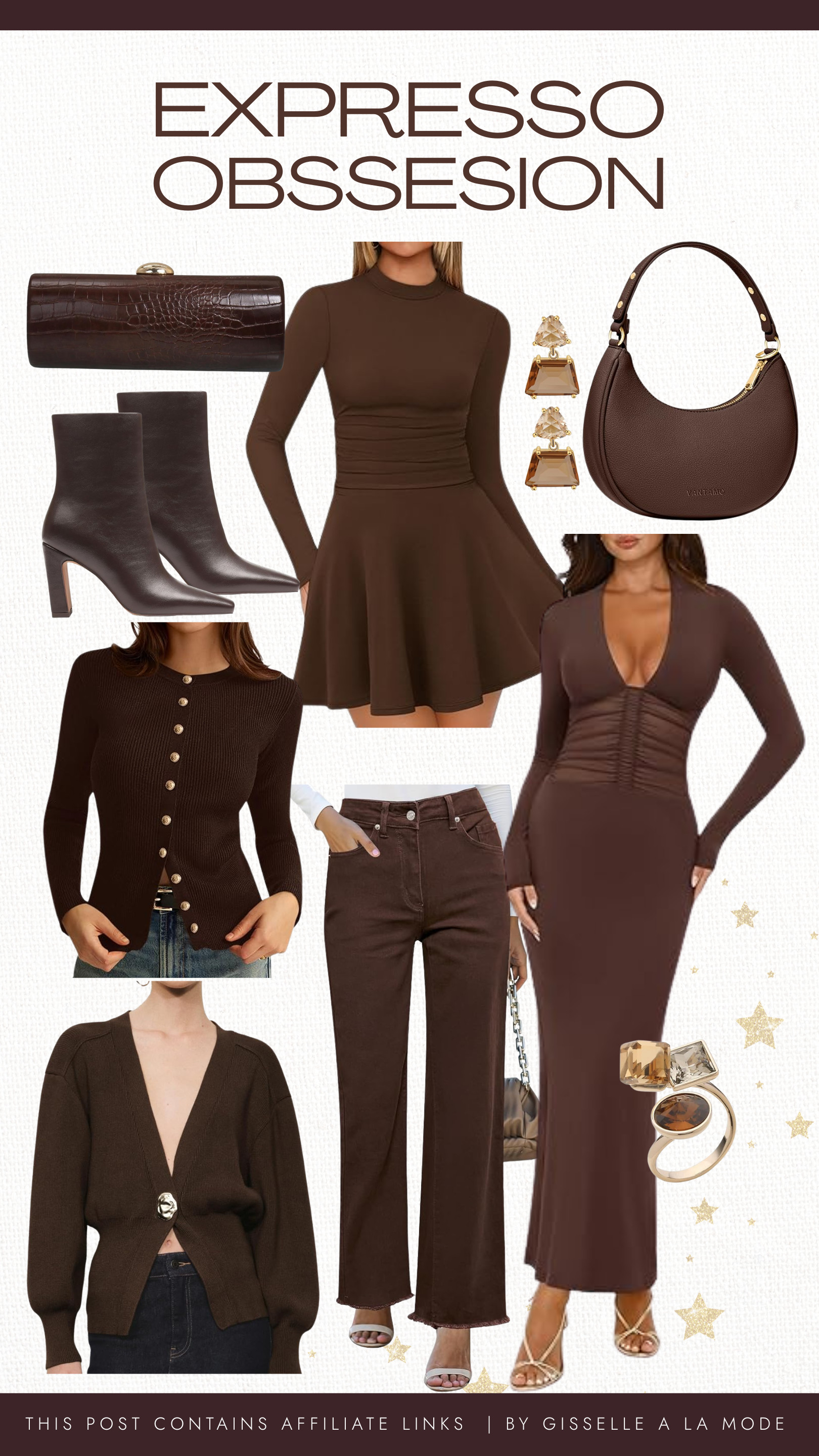 Deep espresso tones for the season 🤎 Chic knits, statement dresses, and rich accessories that make winter styling feel effortless. 

 #LTKHoliday #LTKSeasonal #LTKFindsUnder50