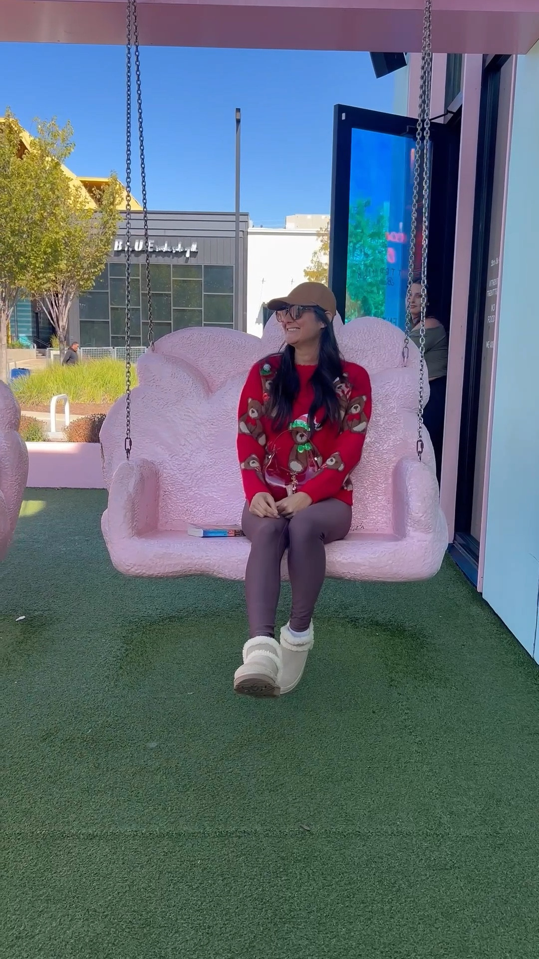 Cute outfit for Christmas. Bear sweater. 

#LTKHoliday #LTKCyberWeek #LTKGiftGuide