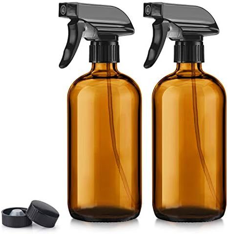 Titanker Spray Bottle, Amber Glass Spray Bottles, Empty Mist Spray Bottle for Cleaning Solutions ... | Amazon (US)