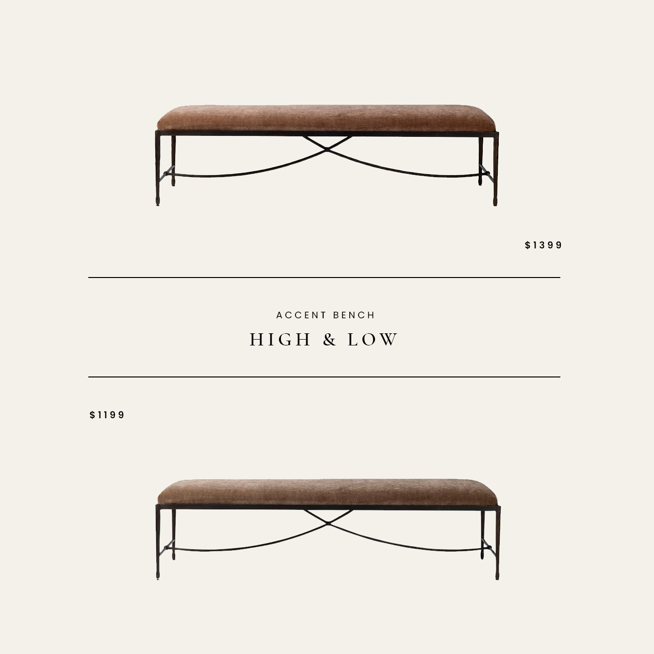 High / Low : Accent Bench 

 

#LTKHome