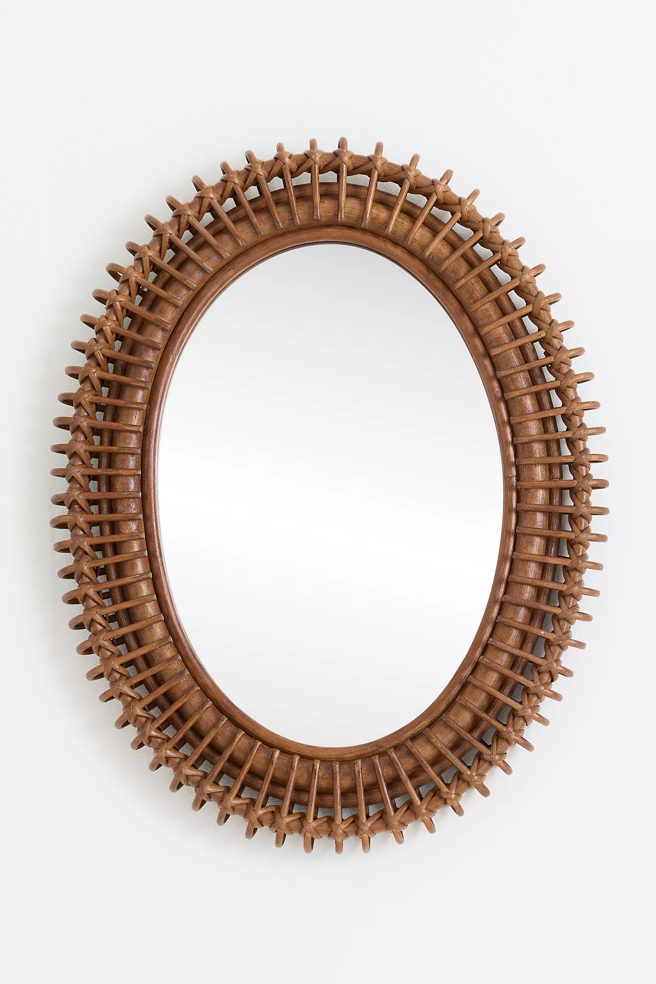 Winston Rattan Loop Oval Wall Mirror | Anthropologie (US)