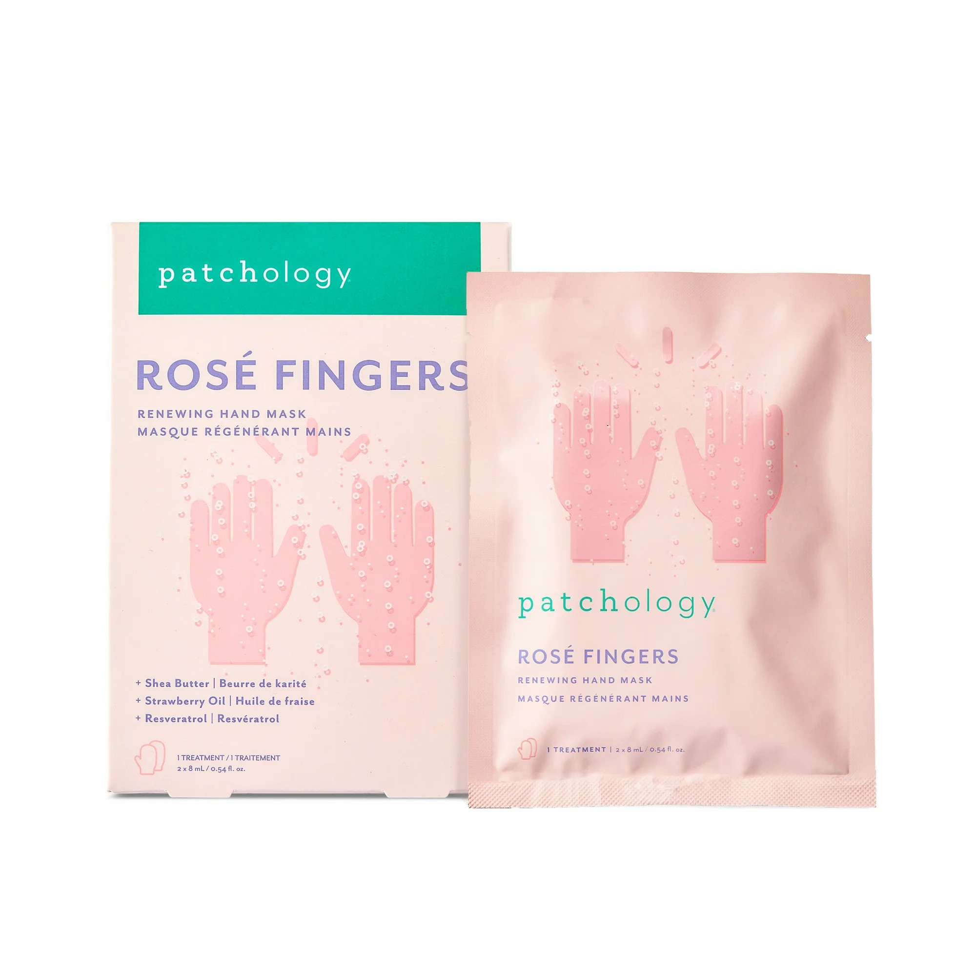 Patchology Rosé Fingers- Hydrating & Anti-Aging Hand Mask, Single | Walmart (US)