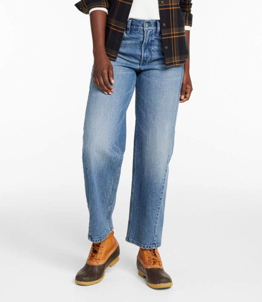Women's Signature 1912 Premium Jeans, High-Rise Barrel Ankle Stonewashed 10 Petite, Denim L. L.Bean | L.L. Bean