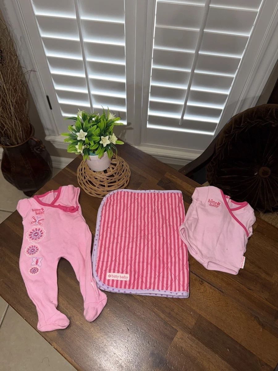 American Girl Doll Bitty Baby Paisley One Piece Sleeper butterfly And Extras | eBay | eBay US