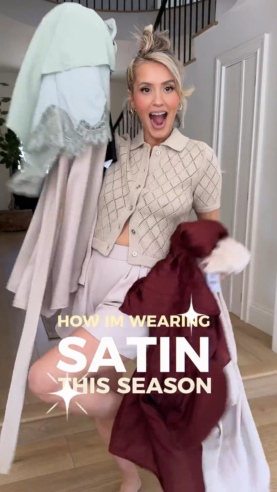 Trend alert 🚨 SATIN is IN ✨🤌🏼 these @Express looks are stunningggg 👀 #DresstoExpress #ExpressPartner 

Size 4 in pants
XS in tops 
SM in blazer

#LTKgrwm #LTKootd #LTKU