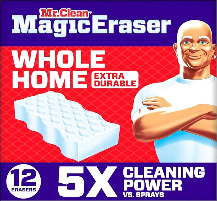 Mr. Clean Magic Eraser Sponge, All Purpose Cleaner, Cleaning Scrubber, Wall, Sneaker, Kitchen, Ba... | Amazon (US)