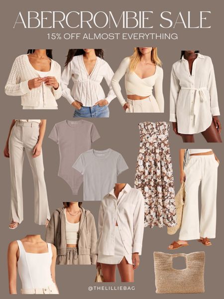 Abercrombie sale. 15% off almost everything. Denim and faux leather pants 25% off with extra 15% off code: DENIMAF. Spring break style. Floral dresses. Swim cover up. Spring tops. Straw woven bag. Tank. Bodysuit. Tshirt. Zip up hooded sweatshirt. Crochet cardigan. Vacation style  

#LTKswim #LTKunder100 #LTKsalealert