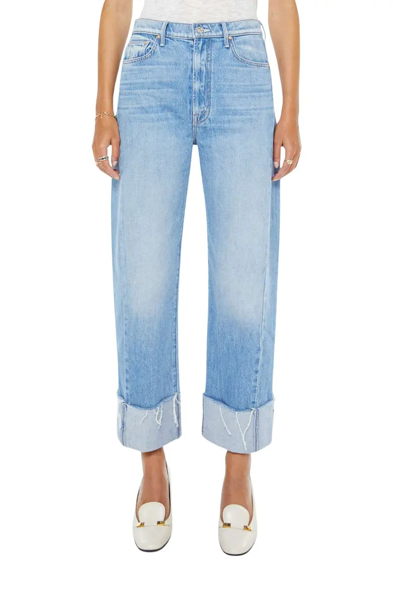 The Half-Pipe Frayed High Waist Ankle Barrel Jeans | Nordstrom
