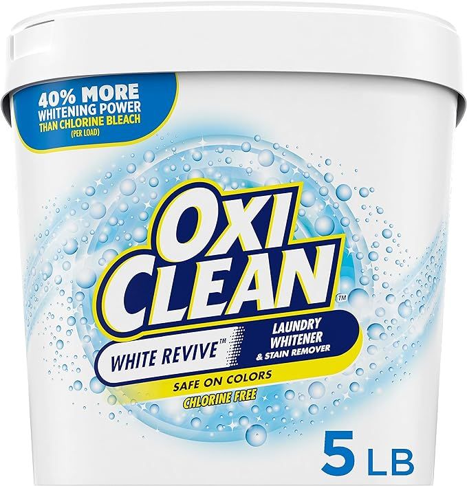 OxiClean White Revive Laundry Whitener and Stain Remover Powder, 5 lb | Amazon (US)