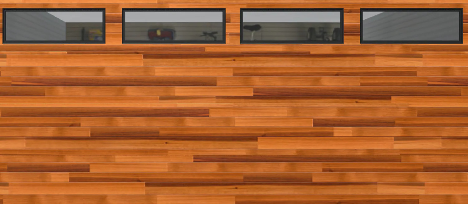 Wayne Dalton 8300 16-ft x 7-ft 12.12 R-Value Insulated Cedar Double Garage Door with Windows one_size | WD8300CNTCPCIV167 | Lowe's