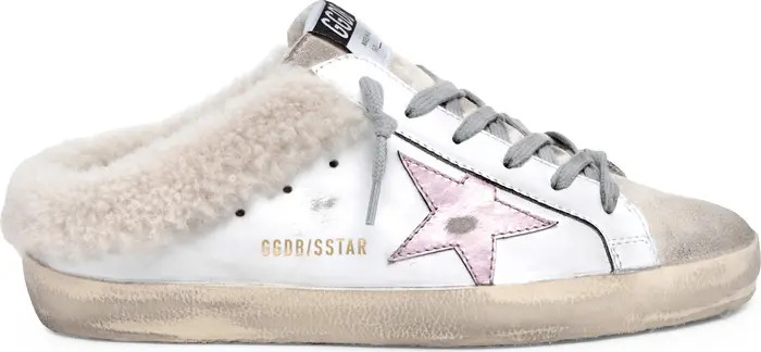 Golden Goose Super-Star Sabot Genuine Shearling Sneaker | Nordstrom | Nordstrom