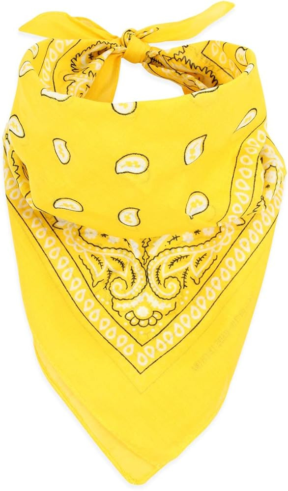 Fabric Face Cover Multi-Purpose Cotton Unisex Bandana - Mouth Shield Scarf Paisley Flag Handkerchief | Amazon (US)