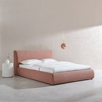 Sloane Contemporary Platform Bed Performance Felt-Coral Haze / King Size | Eternity Modern