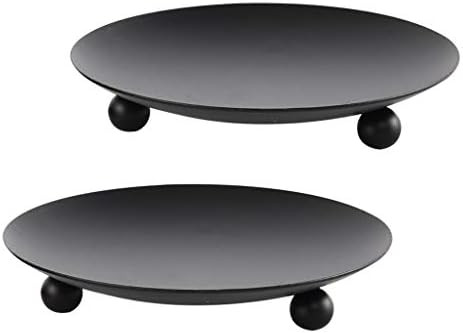 2 Pcs Black 4.3 Inch Iron Candle Holder for Taper Candles, Wedding, Dinning, Party Decoration (11... | Amazon (US)