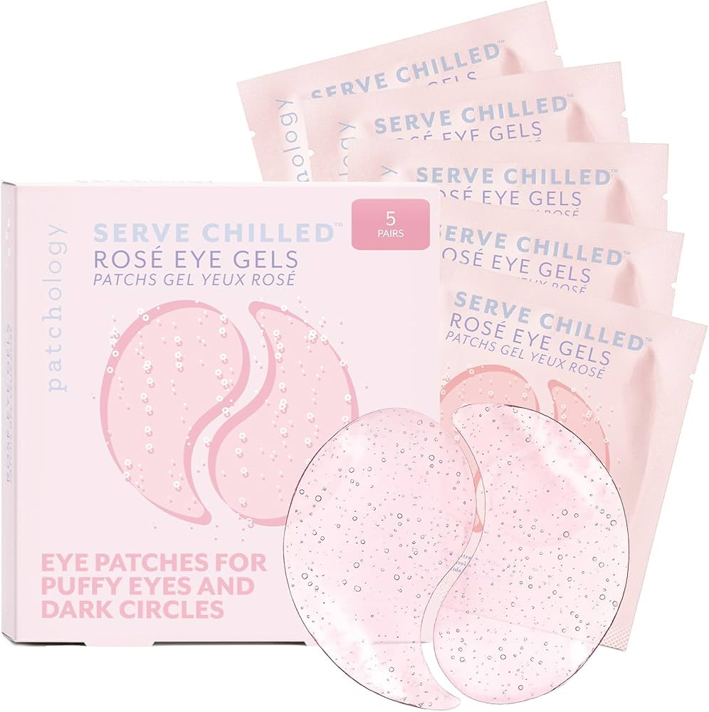 Patchology Serve Chilled Ros\u00e9 Hydrating Under Eye Patches \u2013 Hyaluronic Acid & Antioxida... | Amazon (US)