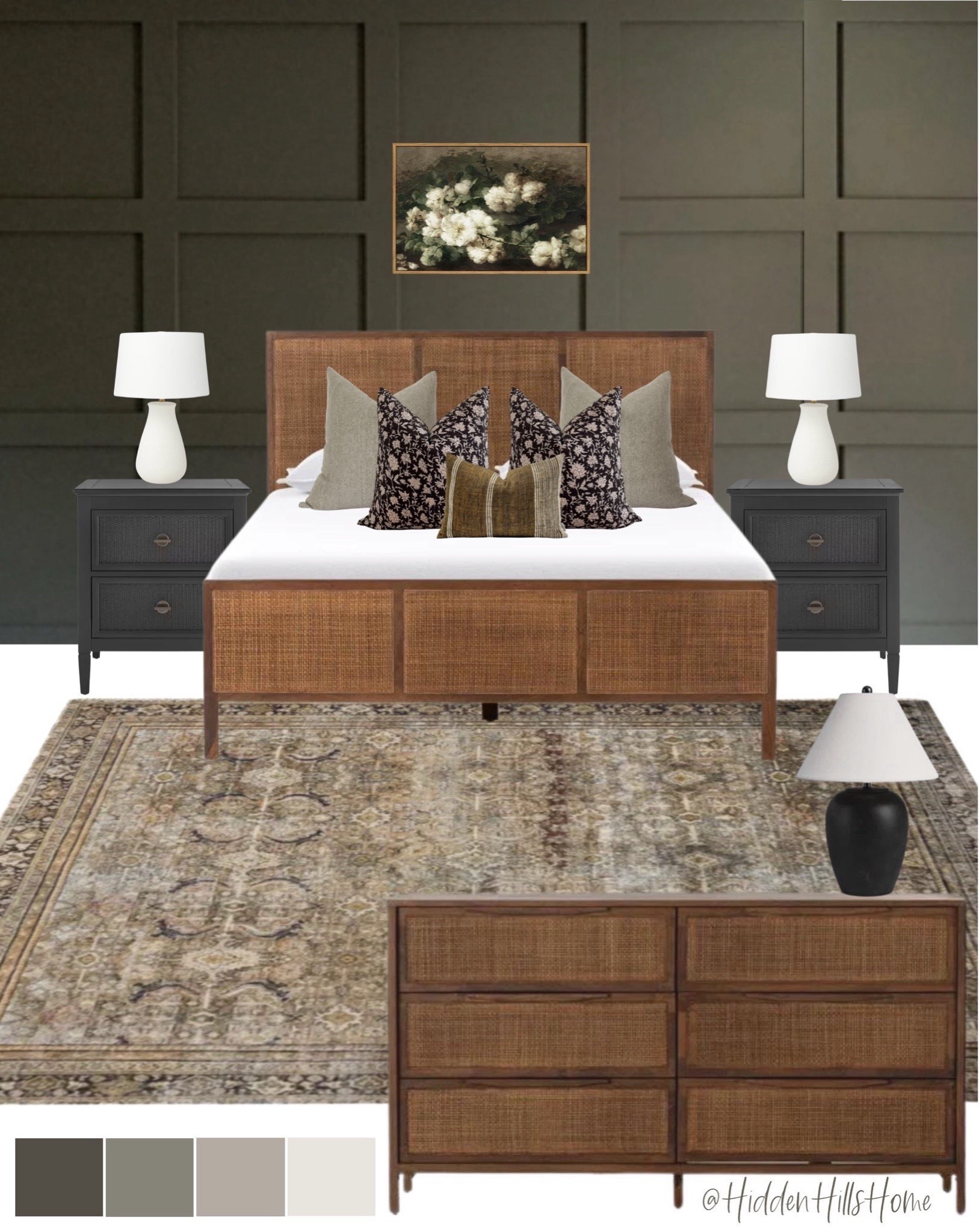 Bedroom decor, bedroom mood board, home decor, bedroom design, master bedroom decor ideas, bedroom rug, bedding, affordable nightstands #bedroom #moody



#LTKSaleAlert #LTKHome