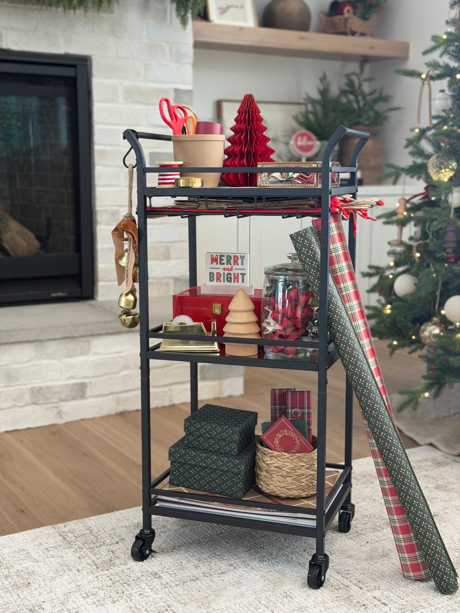 Christmas wrapping station 

#LTKSeasonal #LTKHoliday #LTKHome