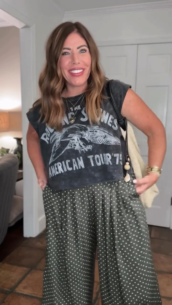 Some new pieces I snagged from @Aerie 😍

SIZES:
im wearing a medium long in the relic OG cotton ultra wide leg pants and a medium in the drape trouser polkadot pants

I’m wearing a small long in the go to trouser pants and a small long in the OG cotton, baggy joggers

I’m wearing a large in the black OG cotton T-shirt

I’m wearing a medium in the oversized denim shirt

I’m wearing a Jr’s XL in the cropped denim shirt

Medium in the brown sweater tank

Medium in the cropped graphic T-shirt
 
Over 40 comfy outfits, over 40 summer outfits, aerie style

#LTKMidsize #LTKOver40 #LTKgrwm