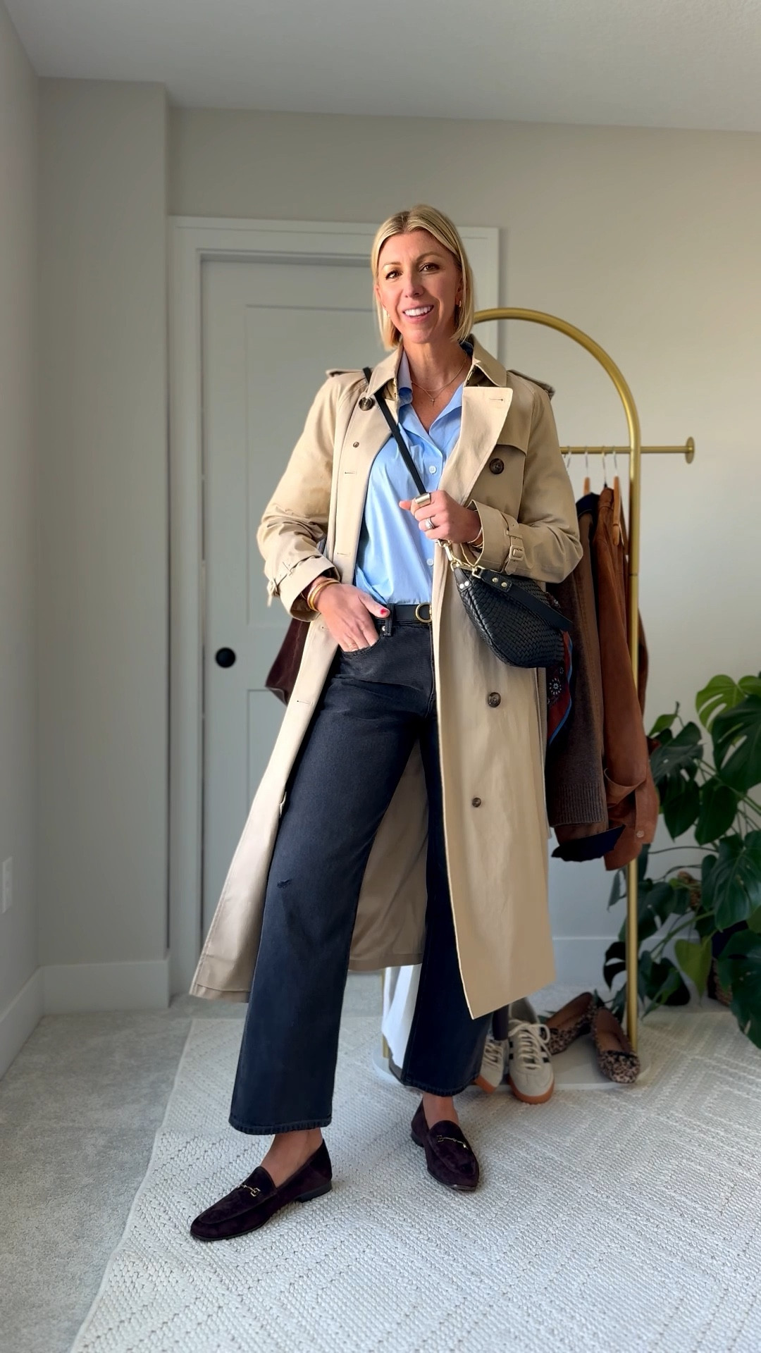 Polished work look without overthinking it

Wearing my true size small in the blue cotton button up shirt. I sized up to a medium and the trenchcoat to be able to layer with thick sweaters. Wearing my shoe to size 28 in the jeans. 

#LTKWorkwear #LTKSeasonal #LTKOver40