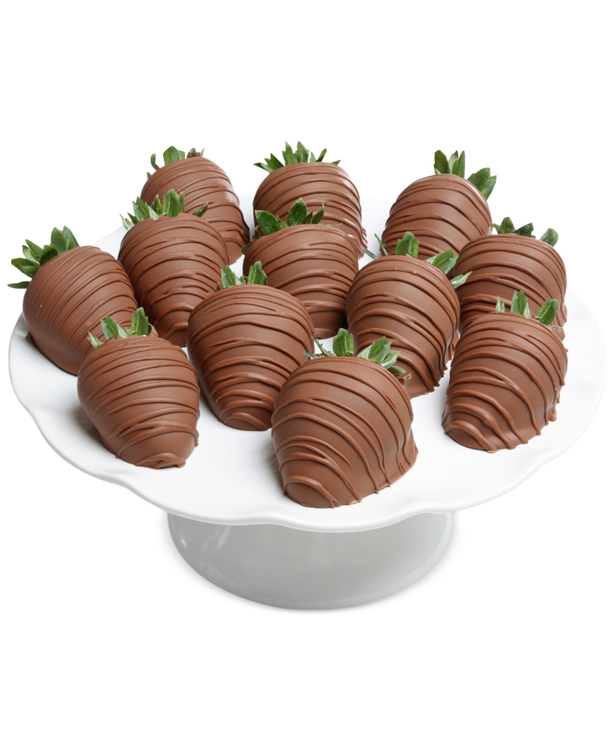 Chocolate Covered Company 12-pc. Milk Chocolate Covered Strawberries - Brown | Macy's