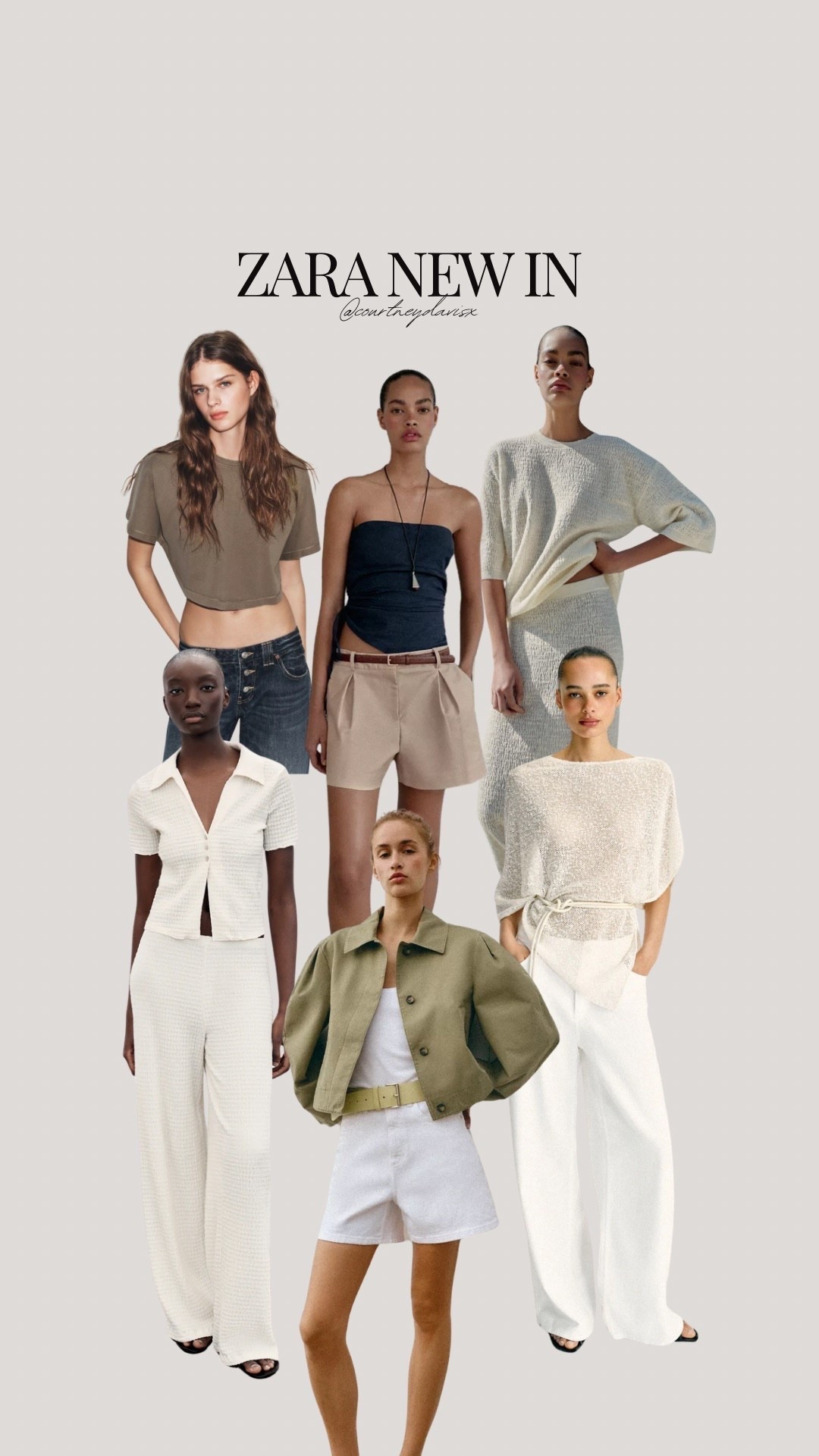 Zara new in faves 🤍

Zara new in, Zara spring outfits, Zara top, summer co-ord, white shorts, spring trousers, spring jacket, city break outfits

#LTKeurope #LTKspring #LTKuk
