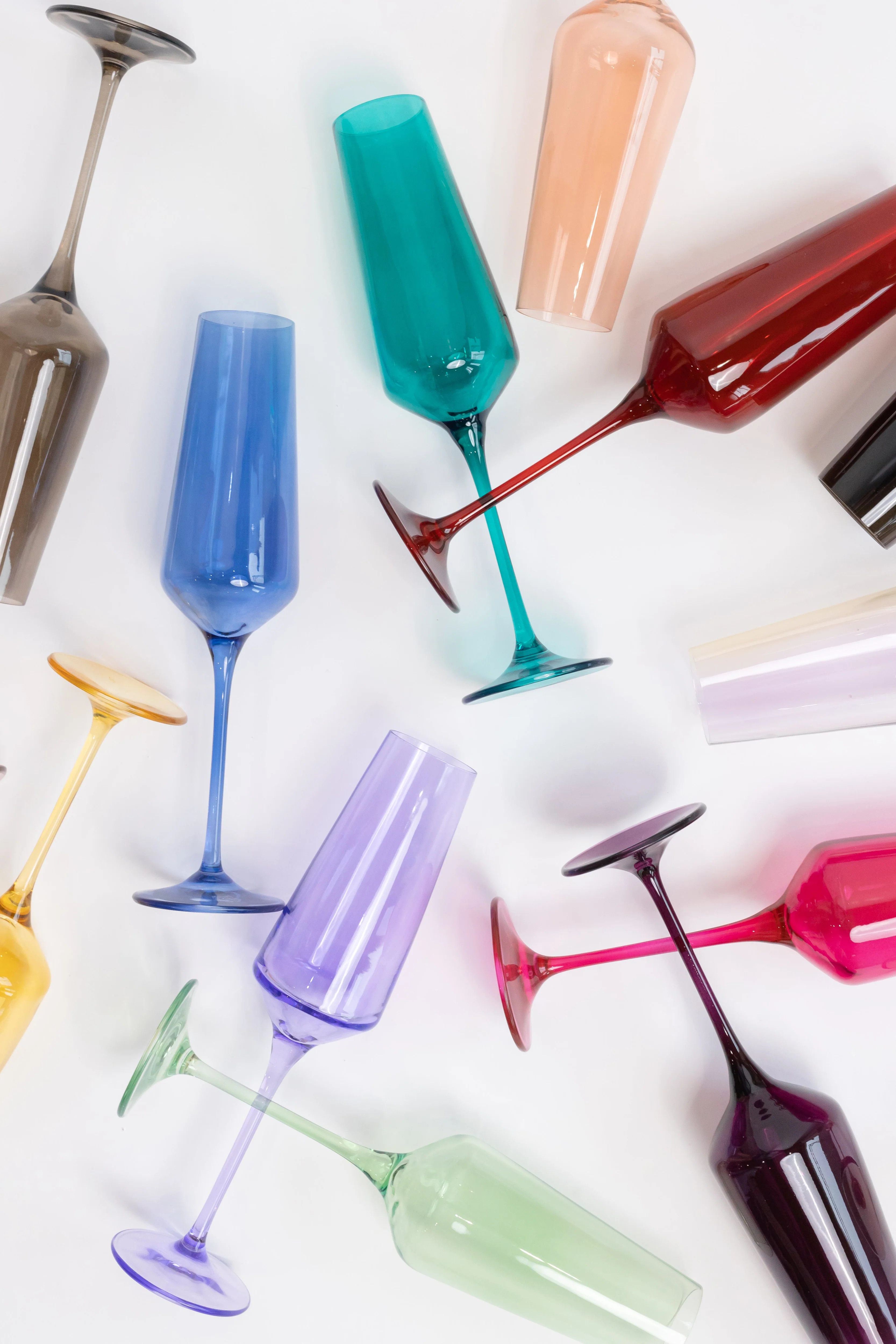 Estelle Colored Champagne Flute - Set of 6 {Mystery Box} | Estelle Colored Glass