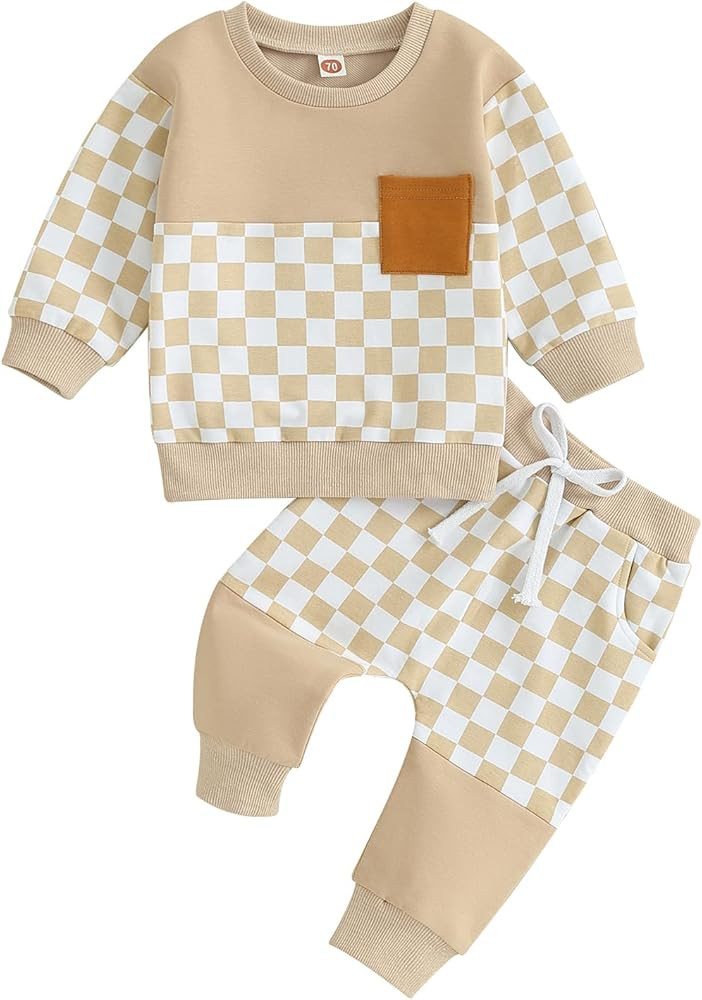 Fernvia Toddler Baby Girl Clothes 3 6 9 12 18 24 Months Fall Outfits Solid Long Sleeve Sweatshirt... | Amazon (US)