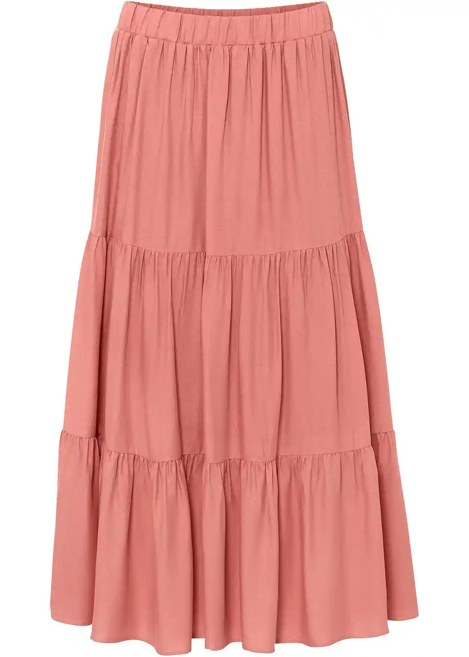 Midirock aus Viskose Crinkle | Bonprix DE