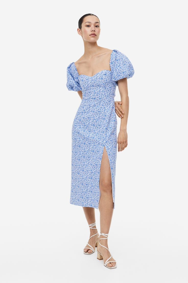 Off-the-shoulder Puff-sleeved Dress | H&M (US + CA)
