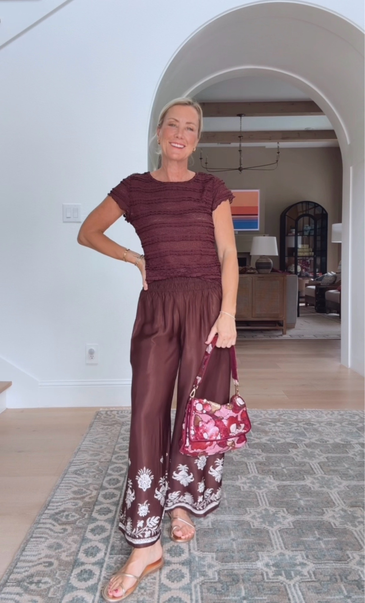 Still smitten with brown this season and loving this fit!

Top: xs
Pants: xs

#LTKootd #LTKSeasonal #LTKOver40