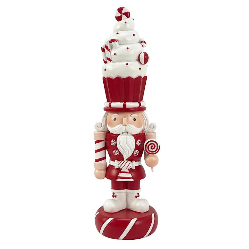 Red & White Dessert Nutcracker, 10" | At Home
