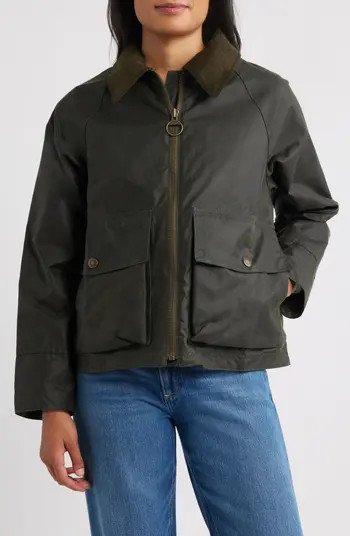 Barbour Croxdale Waxed Cotton Jacket | Nordstrom | Nordstrom
