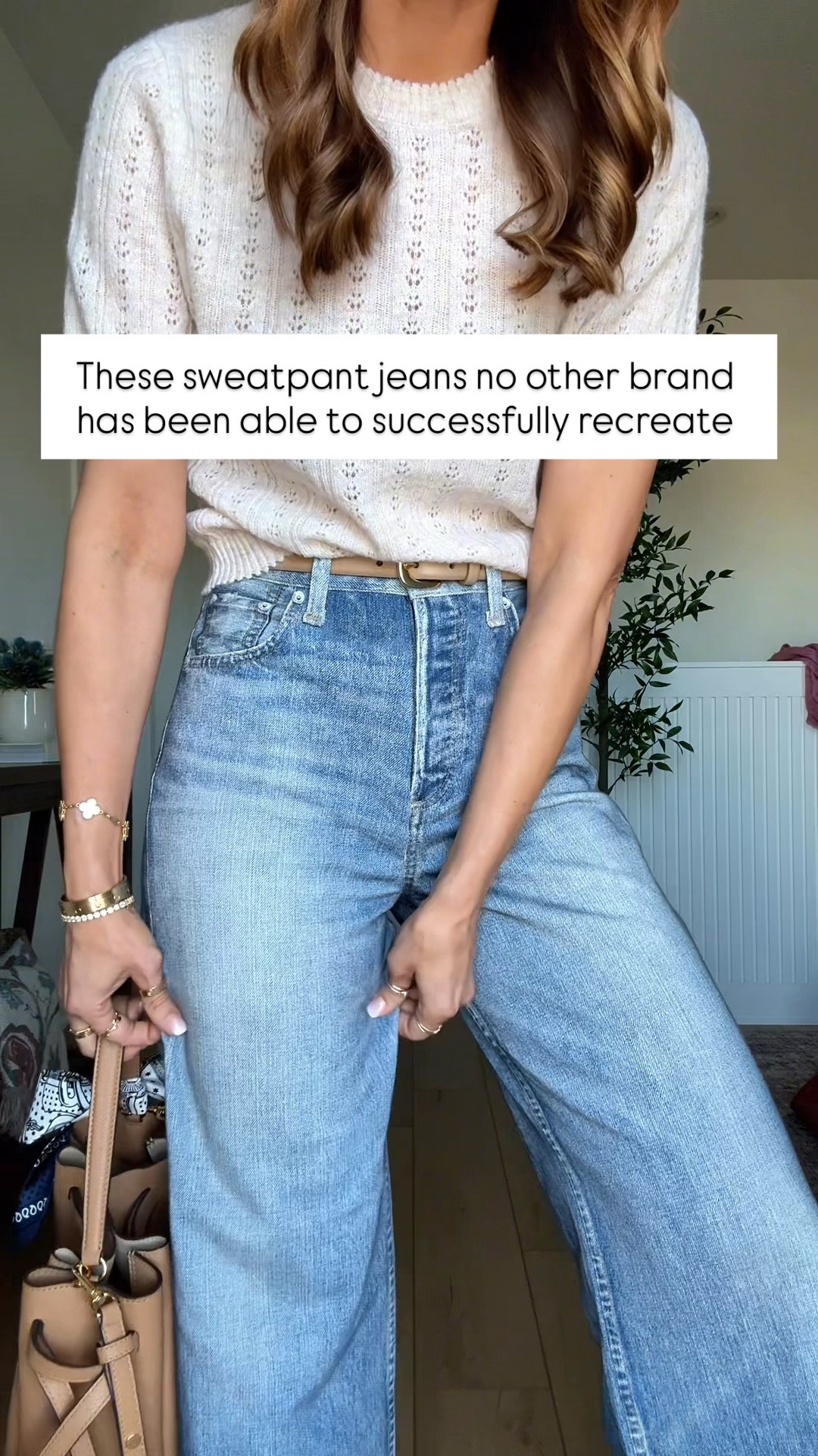 Expensive stuff that is 1,000% worth it! Sweatpant ankle jeans in 23 - most people have to size down in these. The denim ‘look’ is printed onto the sweatpant fabric. So easy to dress up or down!

#LTKPetite #LTKootd #LTKTravel