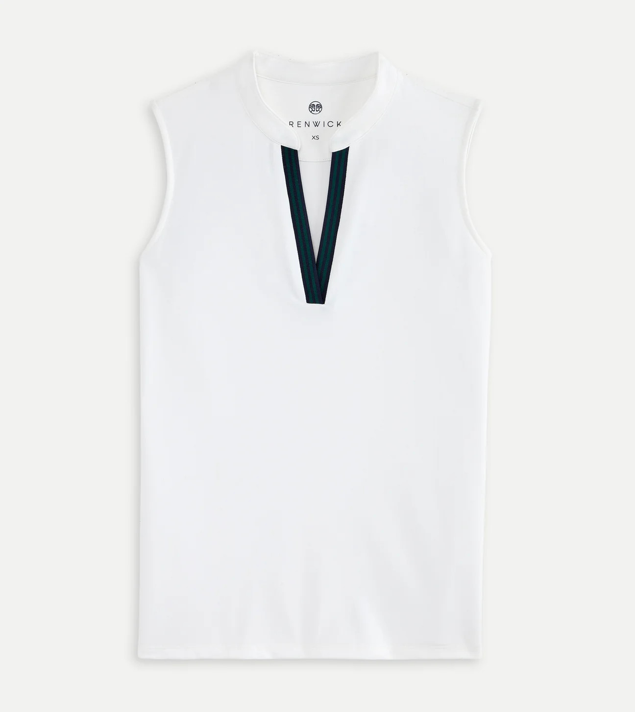 Renwick Striped Trim Sleeveless Top | Renwick Golf