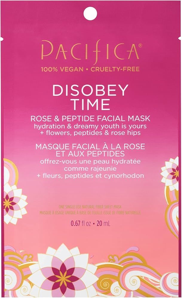 Pacifica Disobey Time Facial Mask - Rose and Peptide 1 Pc | Amazon (US)