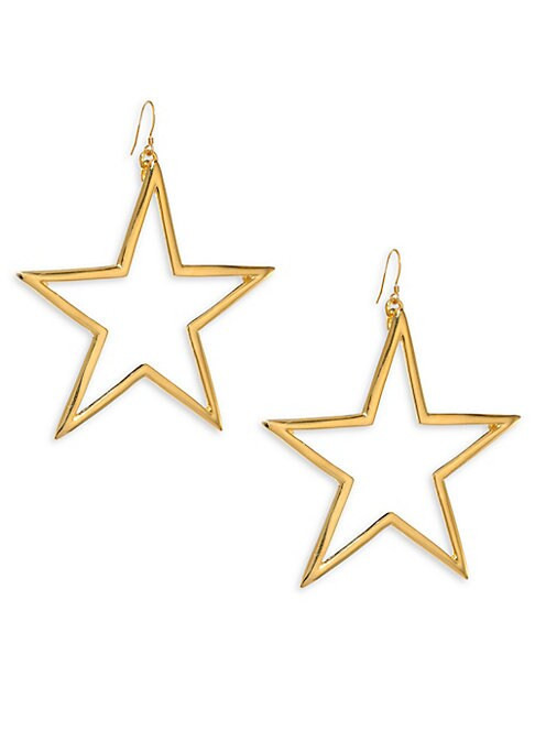 Kenneth Jay Lane Women's Open Star Drop Earrings - Gold | Saks Fifth Avenue