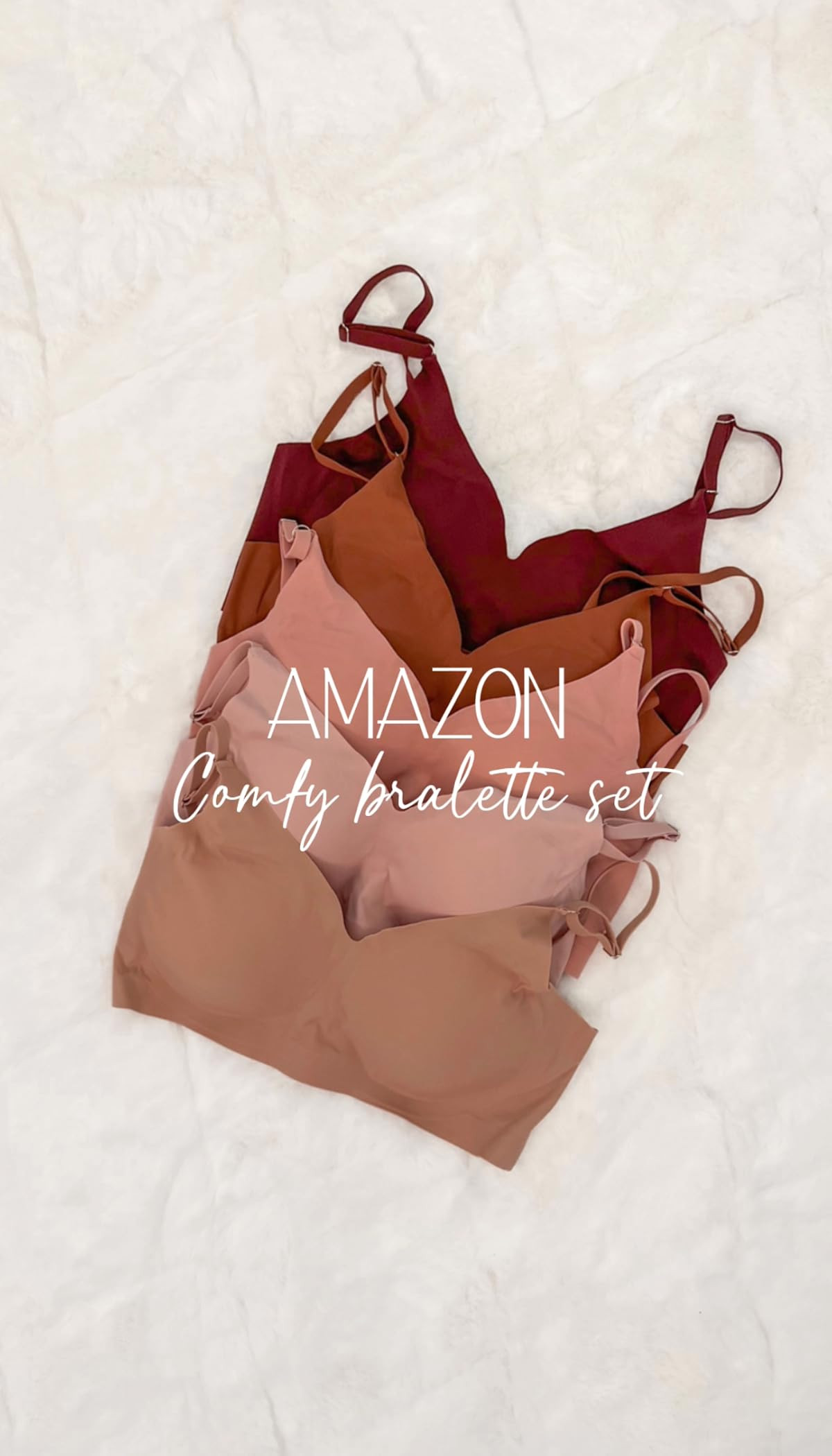 Verdusa Women's 5Pack Padded Seamless Bralettes Bra Camisole Top | Amazon (US)